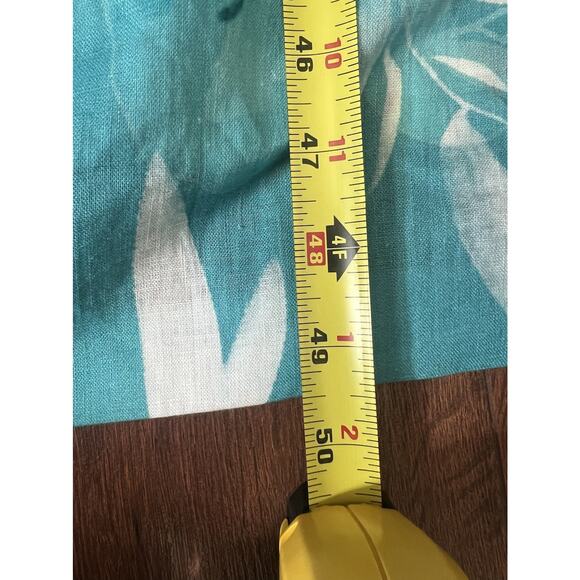 SELECTION ULLA POPKEN Plus 100% Linen Hawaiian Floral Blouse Midi Dress - Picture 16 of 16